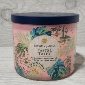 Bath & Body Works White Barn Pastel Taffy 3-Wick Candle